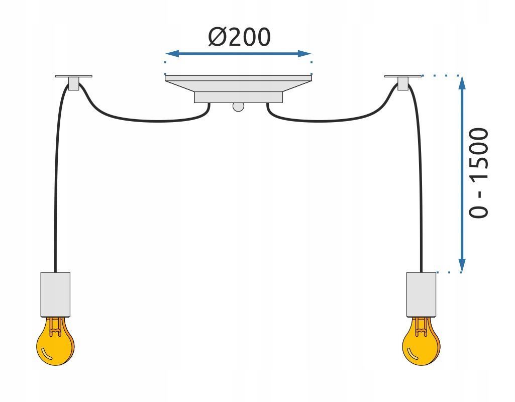 Lampa Spider Rope 8