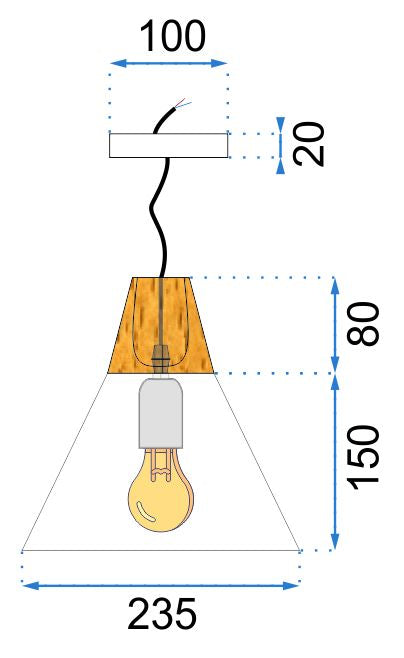 Lampa sufitowa SCANDI C APP060-1CP Czarna