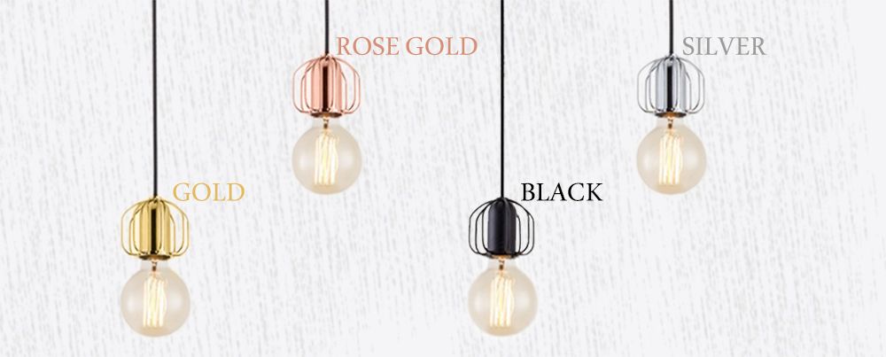 Lampa Sufitowa Wisząca Pojedyncza Loft  APP593-1CP Różowe Złoto