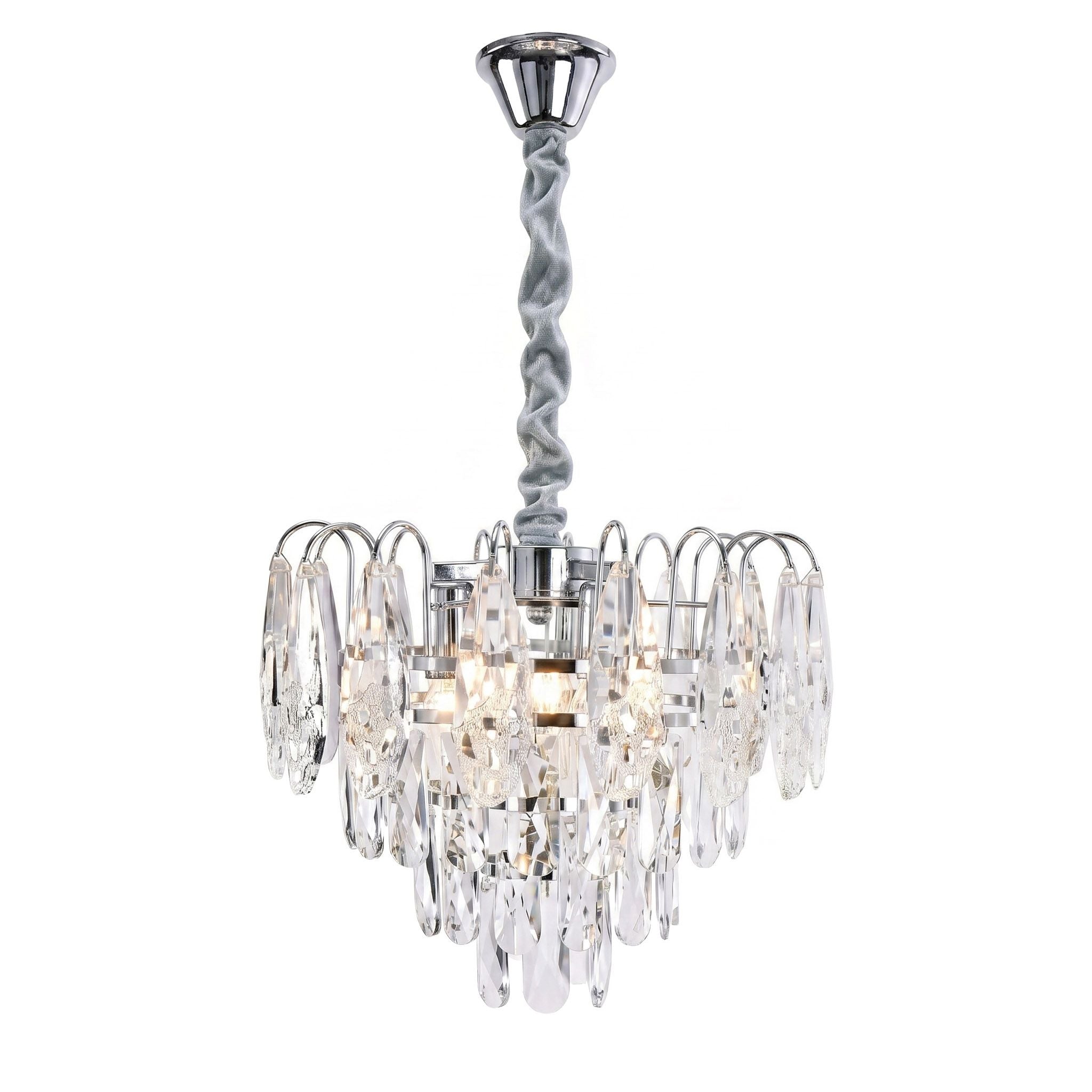 Lampa Wisząca Z Kryształami SWE077-CP 30cm Chrom 13
