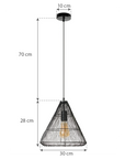 Lampa sufitowa wisząca w stylu loft LH2065