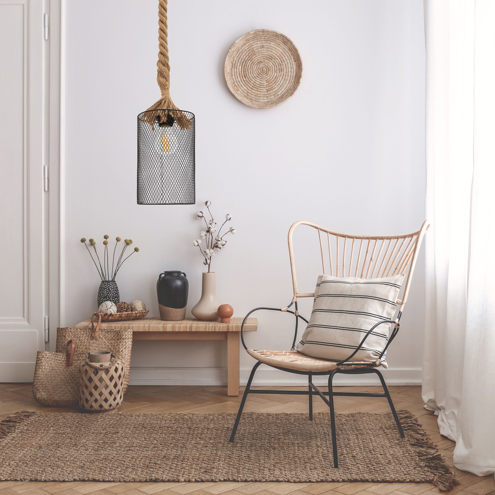 Lampa sufitowa wisząca w stylu loft LH20143