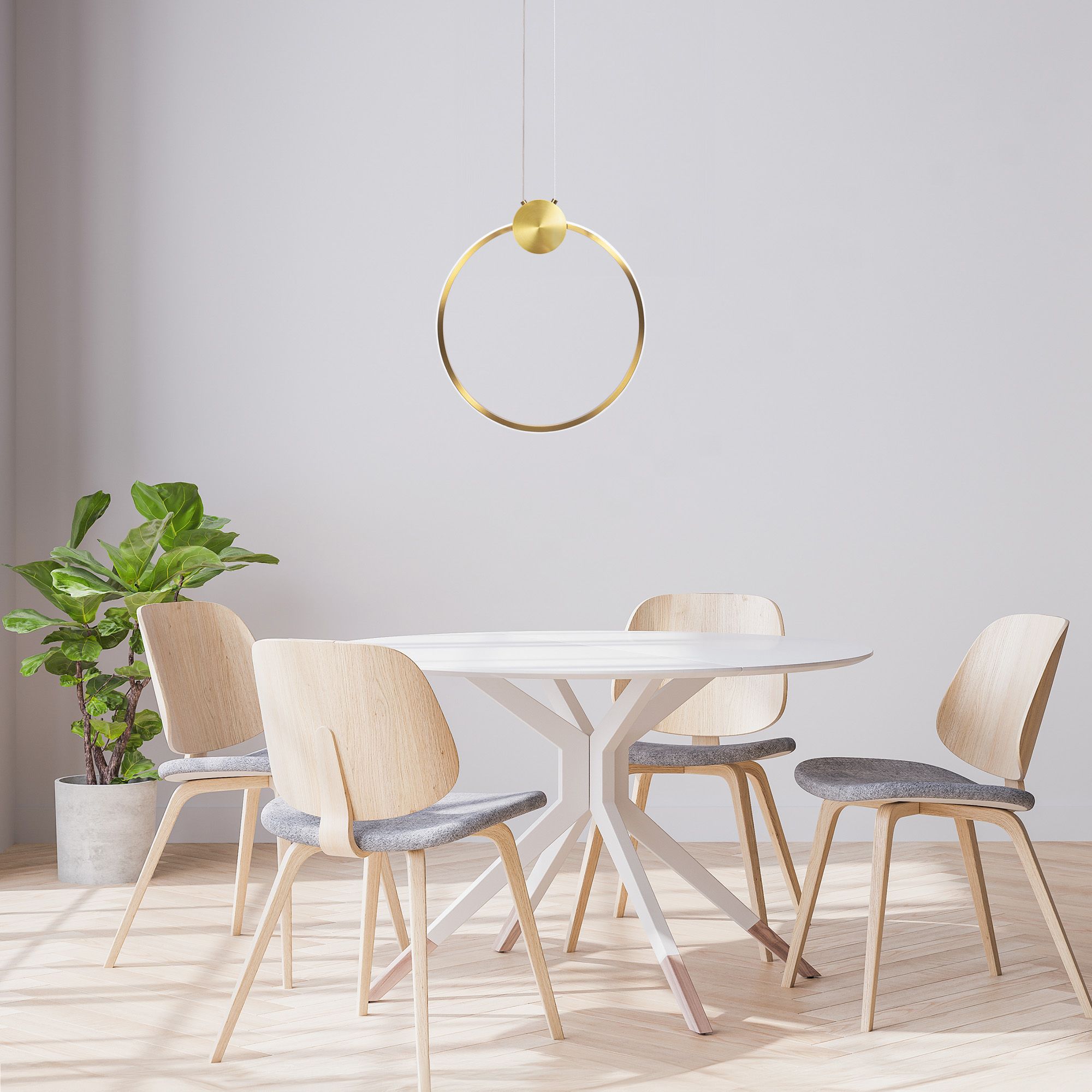 Lampa Sufitowa Wisząca Led App1394-cp Old Gold 30cm