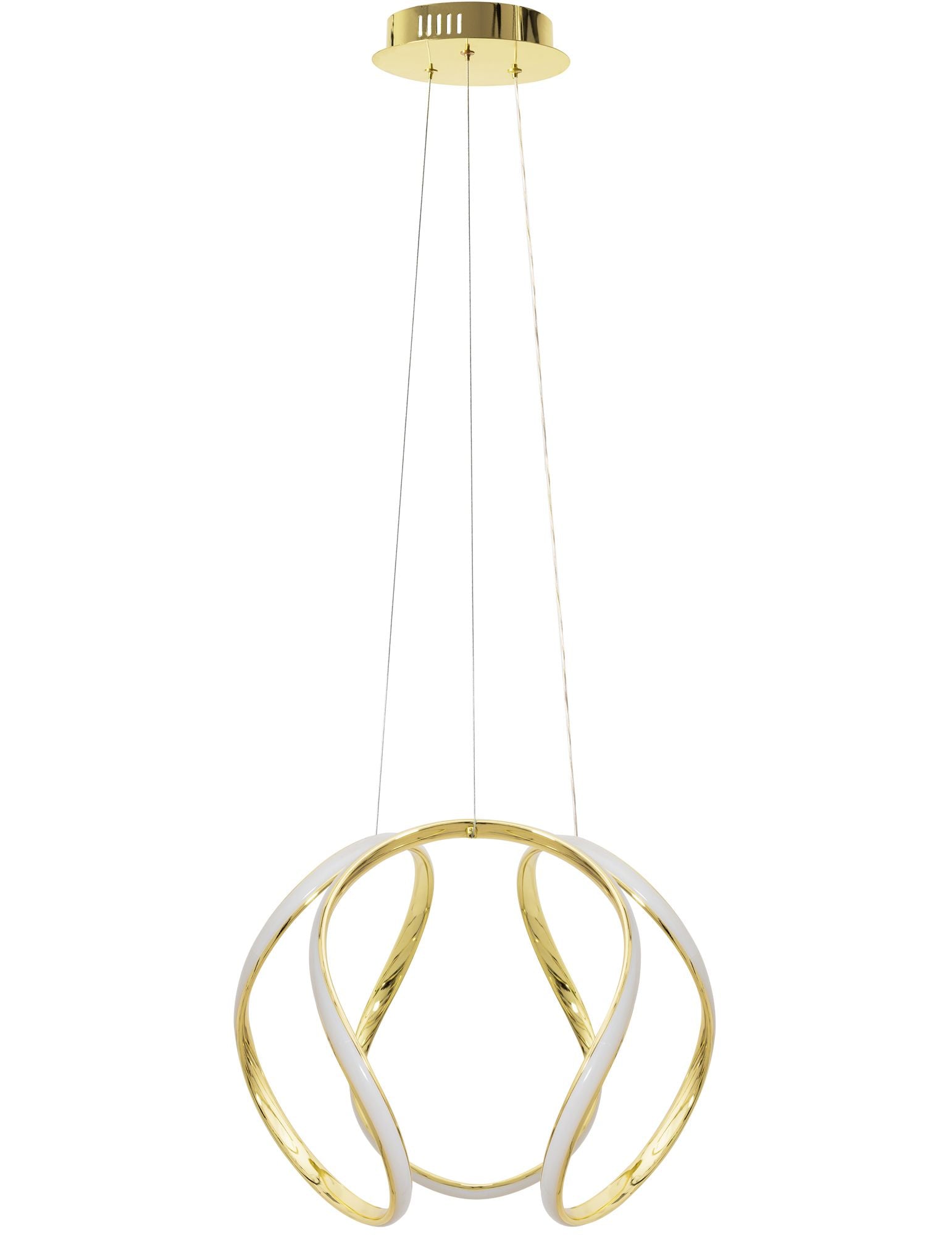 Lampa Sufitowa Wisząca Nowoczesna LED + PILOT APP386-CP Złota