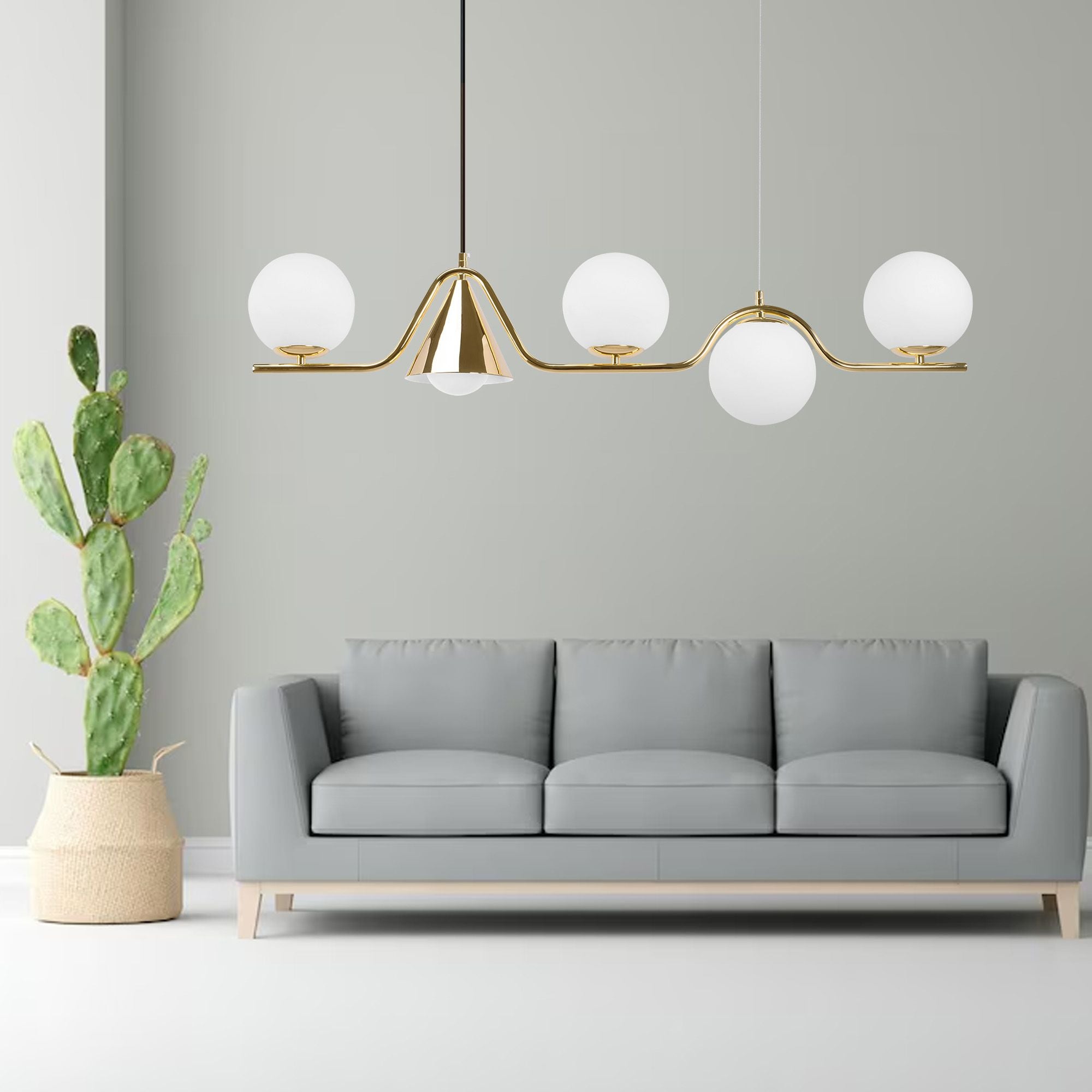 Lampa Sufitowa Wisząca Gold APP1662-5CP 5