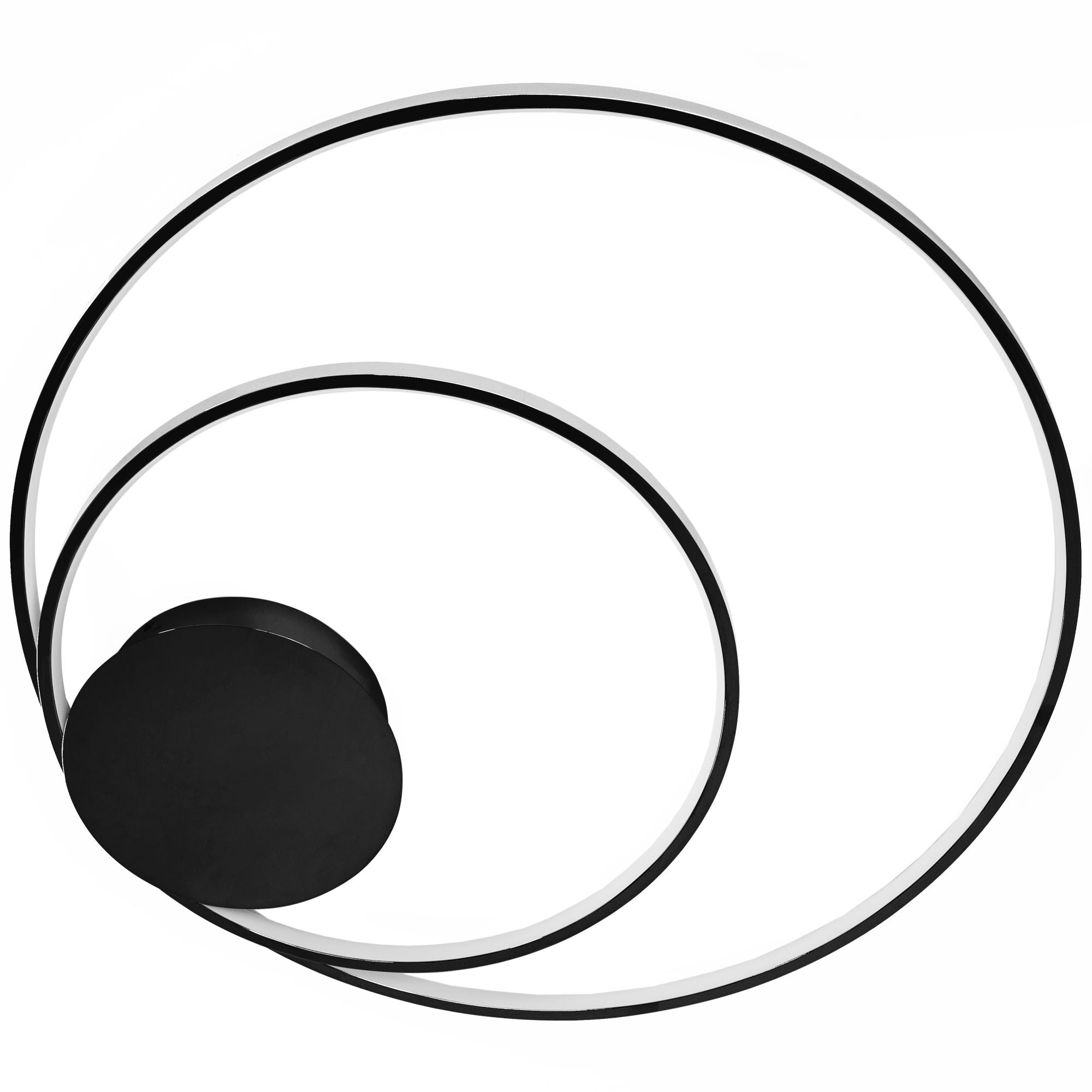 Lampa Sufitowa Z Pilotem Plafon Led App802-c Czarna