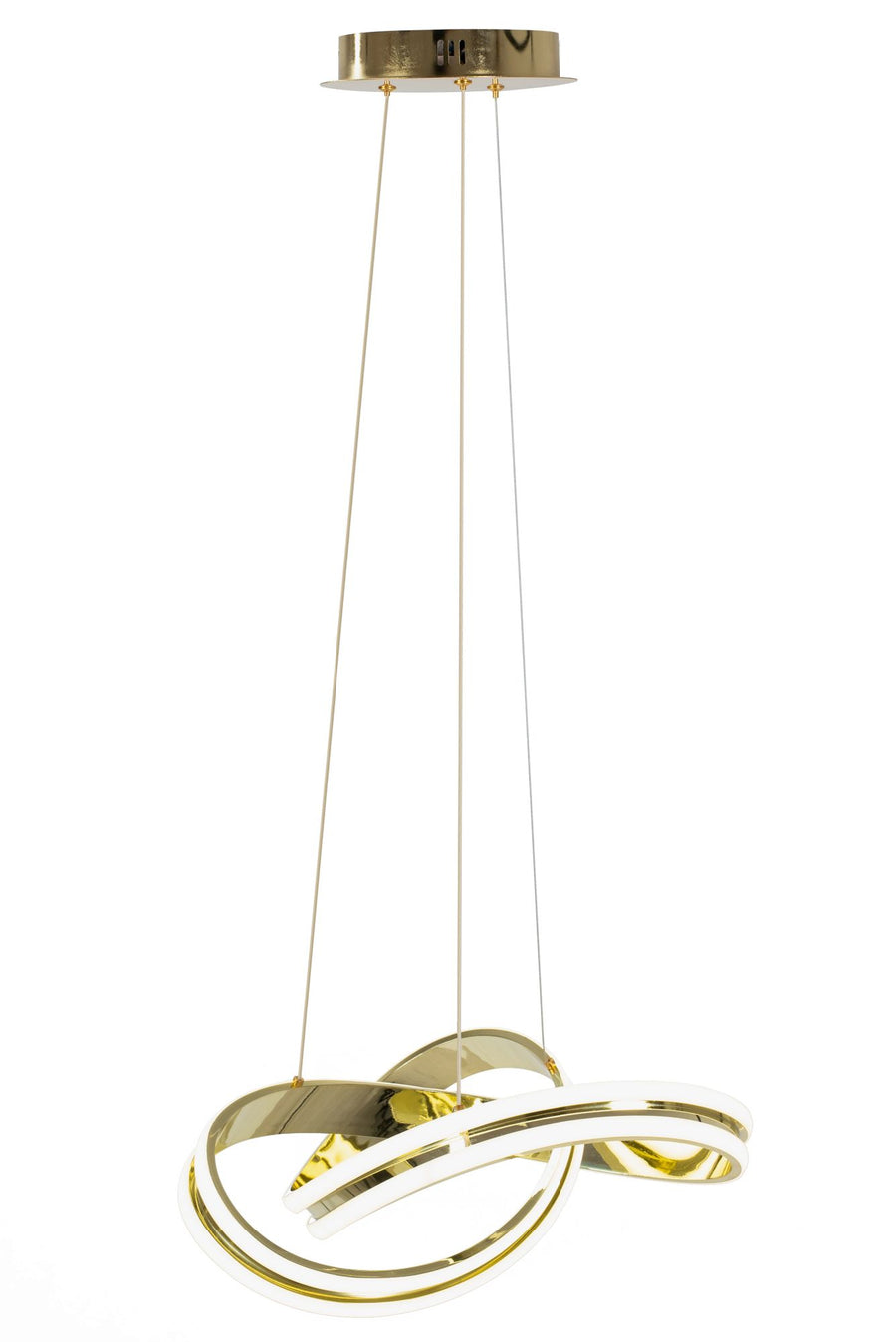 Lampa sufitowa nowoczesna LED + PILOT APP818-CP  Złota