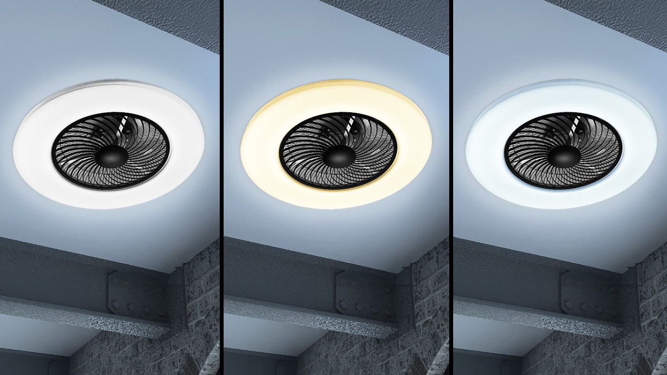 Lampa Z Wentylatorem App1552-c Black 7