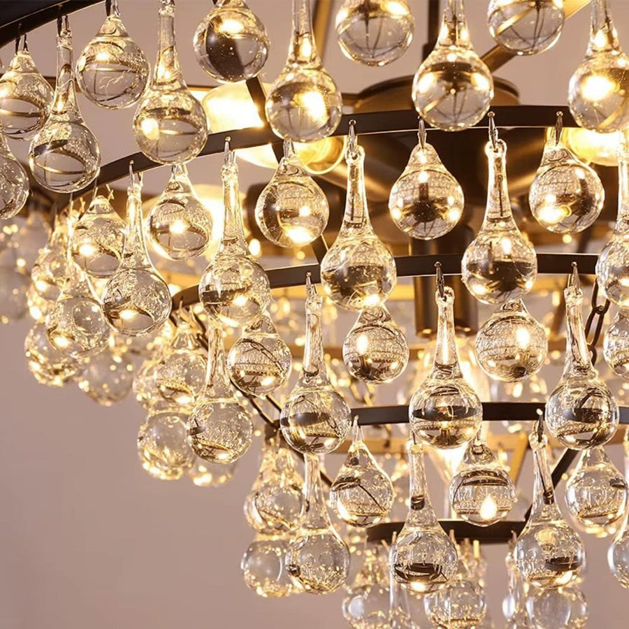 Lampa Kryształowa Wisząca APP1621-3CP Gold 5