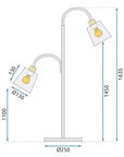 Lampa Stojąca Podłogowa APP924-2F