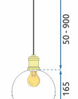 Lampa wisząca APP1007-1CP O Biała