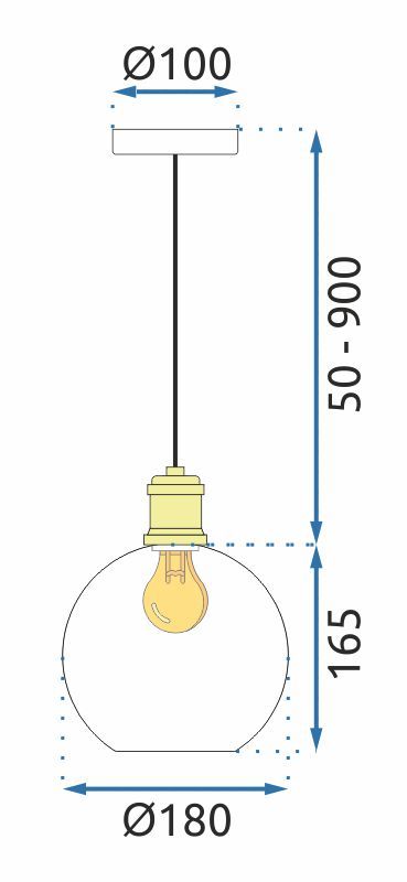 Lampa wisząca APP1007-1CP O Biała