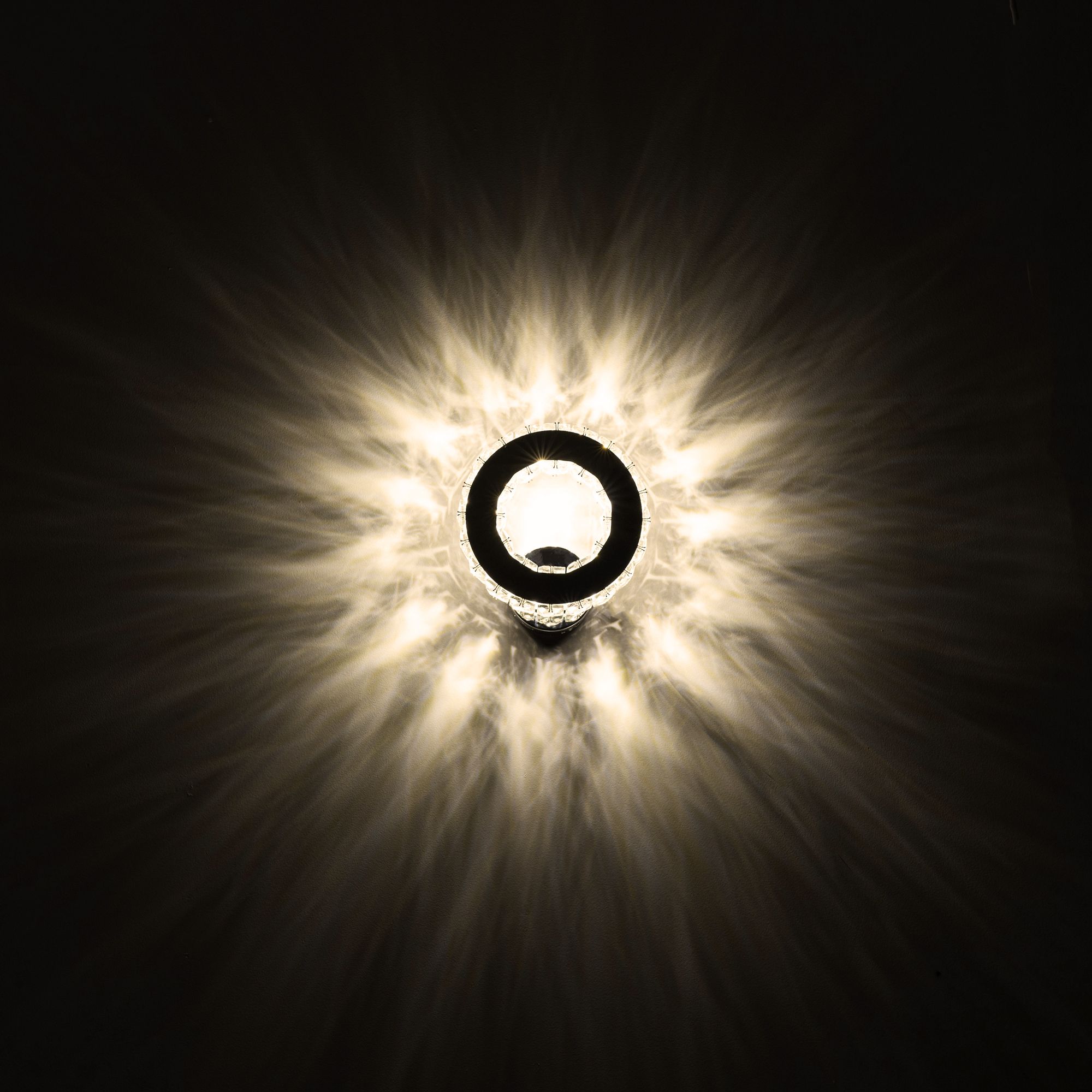 Lampa ścienna kinkiet kryształowy led okrągły APP413-W APP414-W