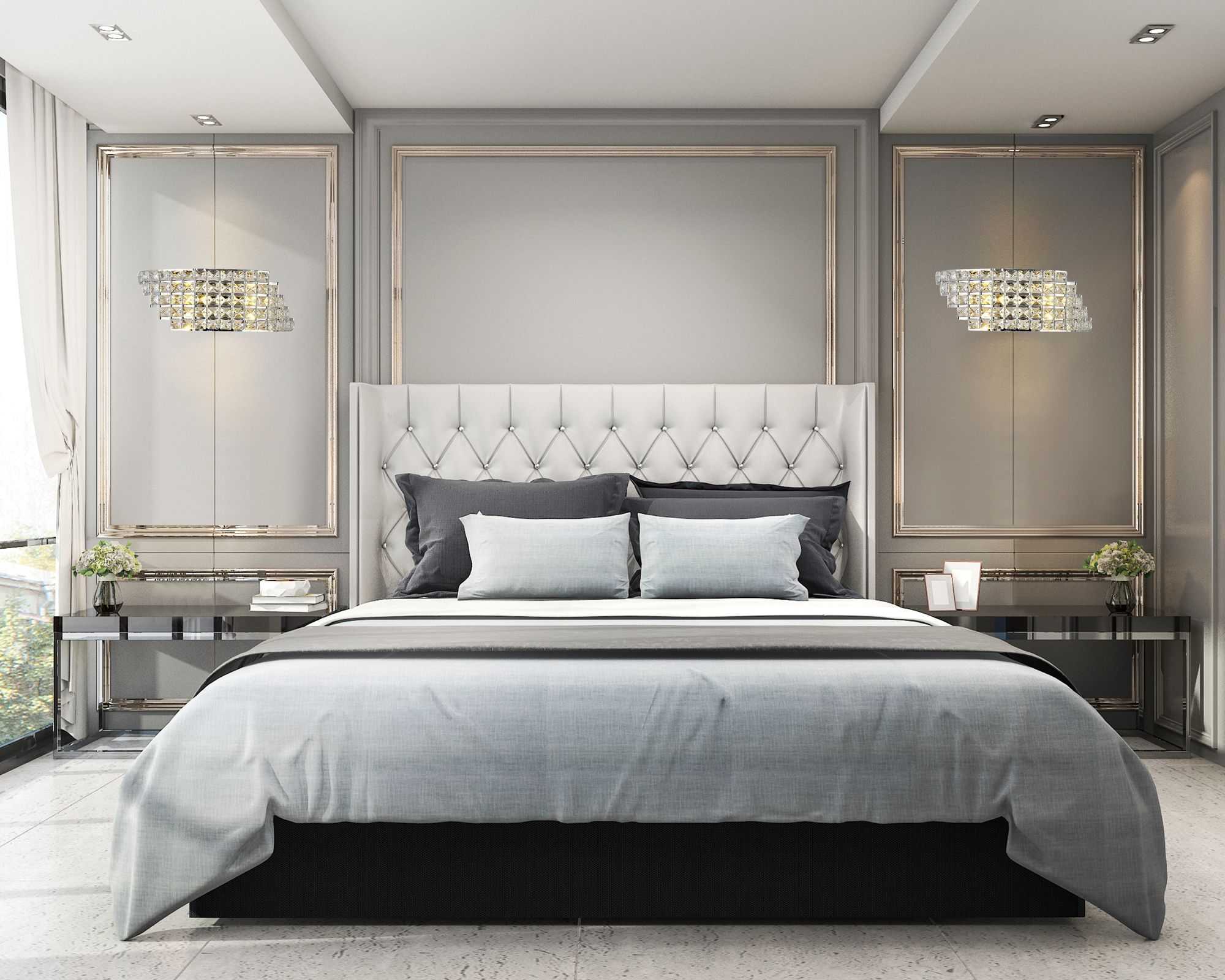 Lampa Ścienna Kinkiet W Stylu Glamour App676-1w E27