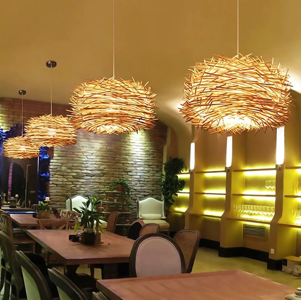 Lampa Sufitowa Wisząca Boho Natural App1486-1cp