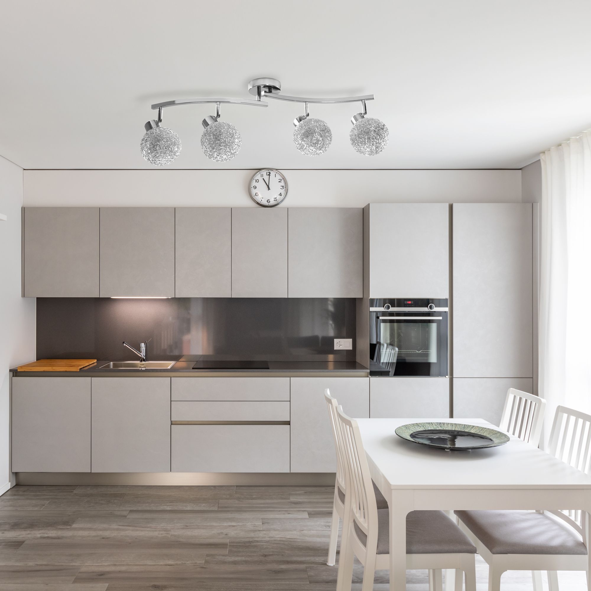Lampa Sufitowa Wisząca Metalowa APP673-4C CHROM