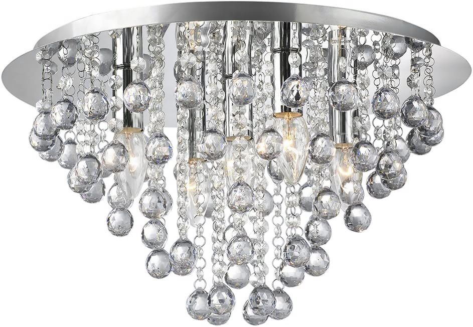 Kryształowa Lampa Sufitowa Plafon APP514-5C Cristal