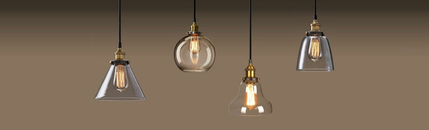 Lampa sufitowa wisząca szklana Verto C