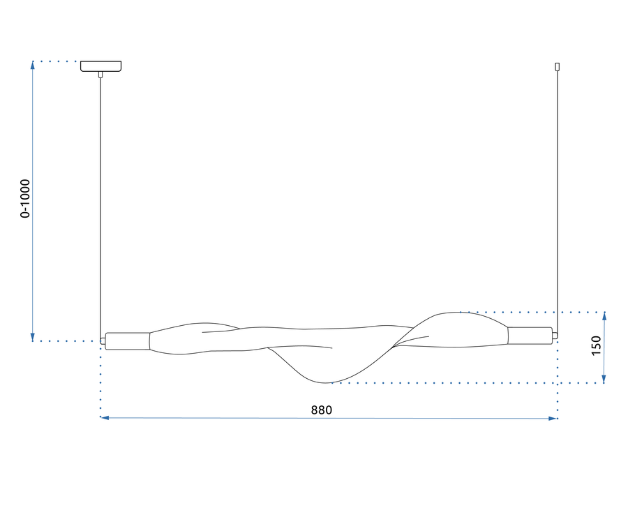 Lampa Sufitowa Wisząca Led App1446-cp Czarna 6