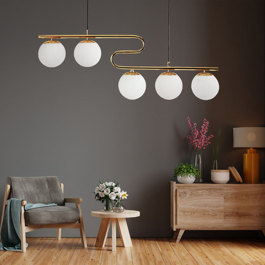 Lampa Sufitowa Wisząca Gold APP1599-5CP 6