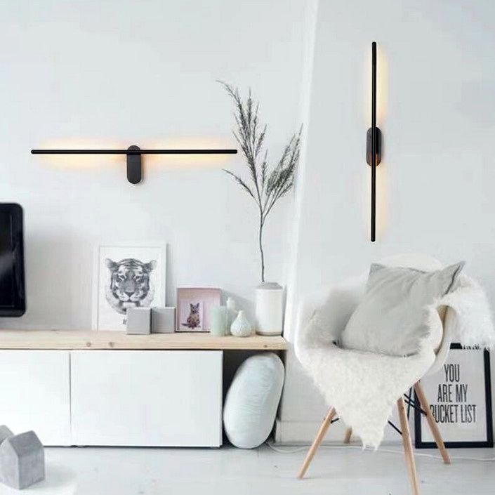 Lampa Kinkiet Do Salonu Led Neutralny 12w 92cm App583-1w