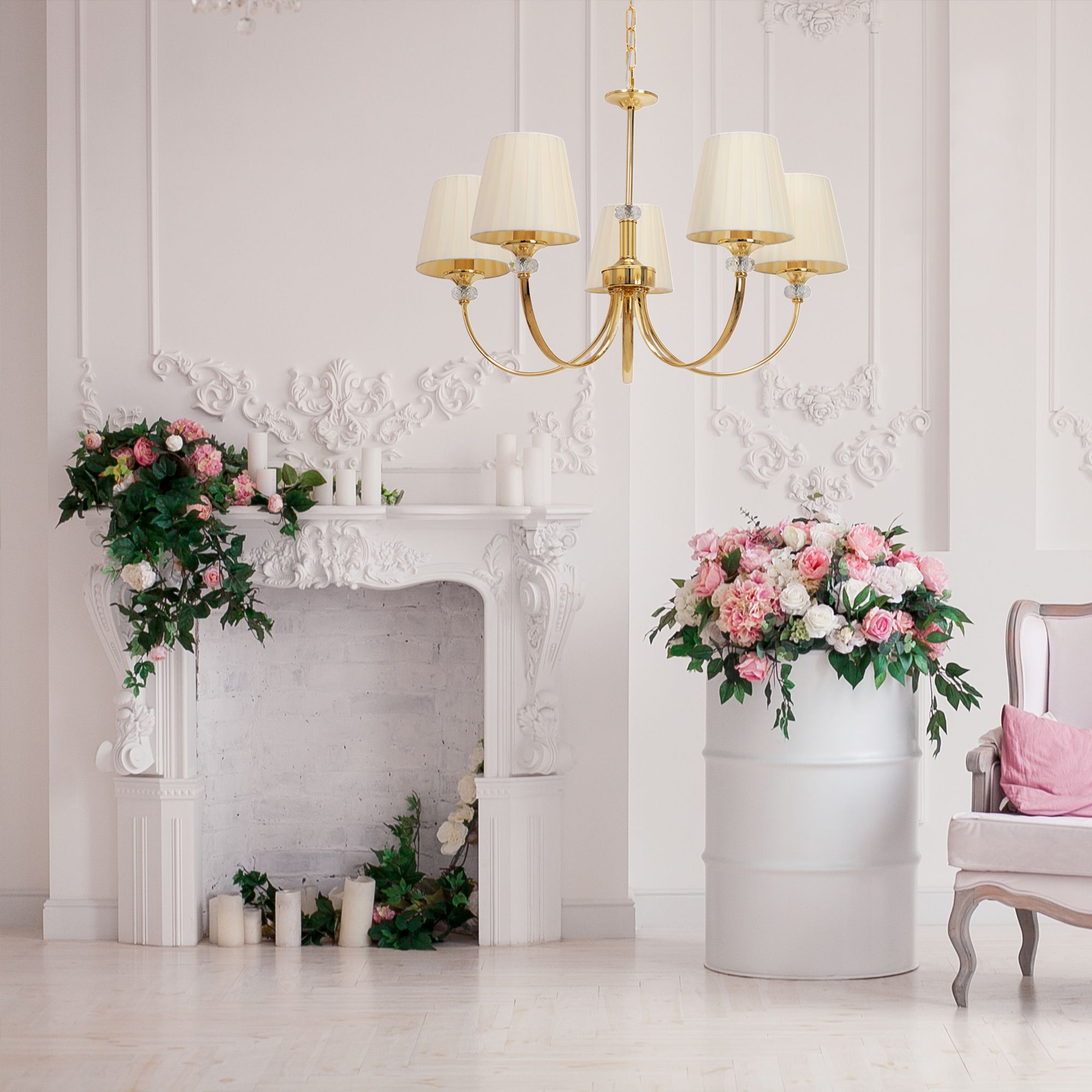 Lampa Wisząca z Kryształami APP1014-5CP