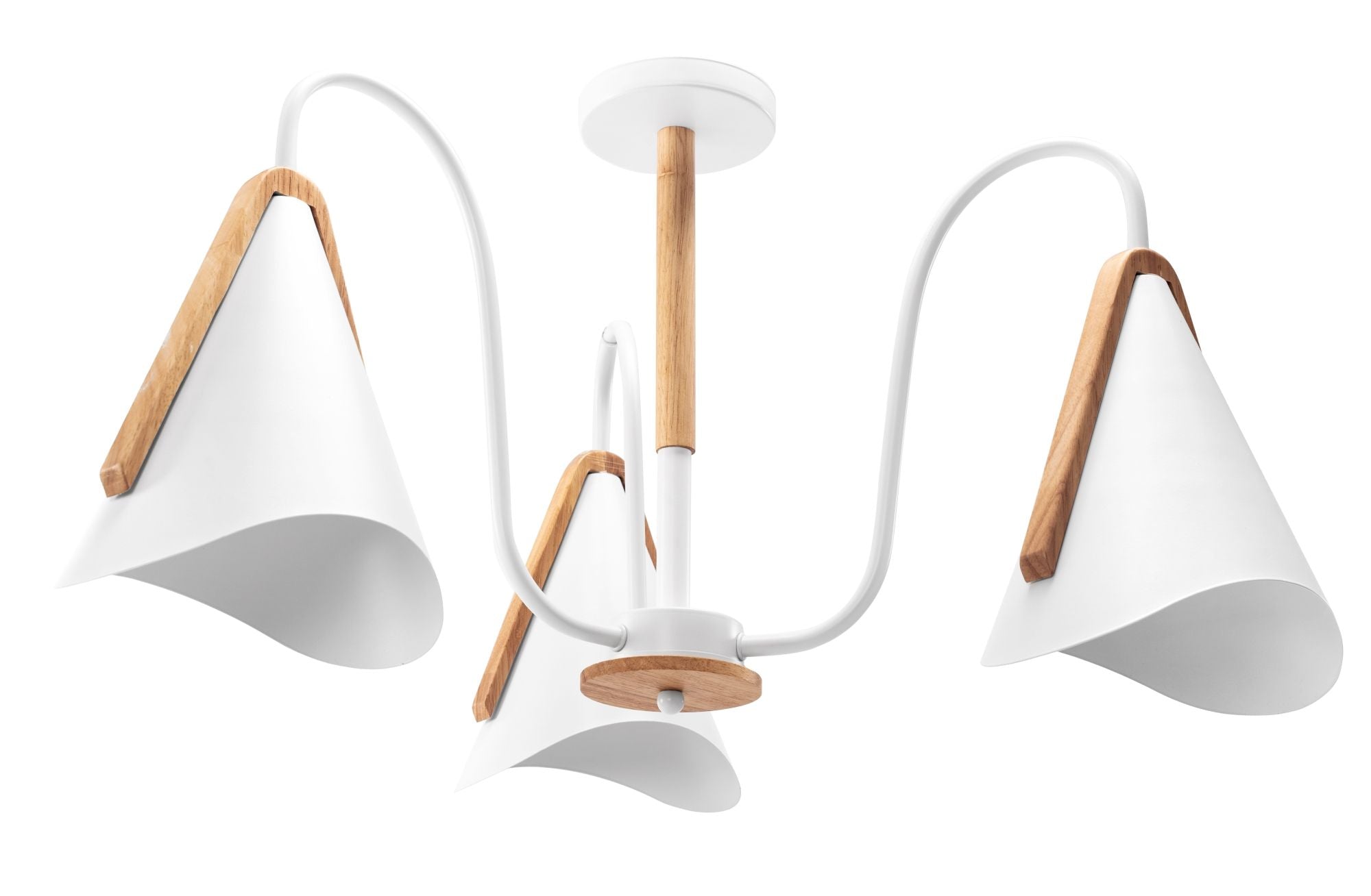 Lampa Sufitowa Skandynawska Trójramienna APP604-3C Biała