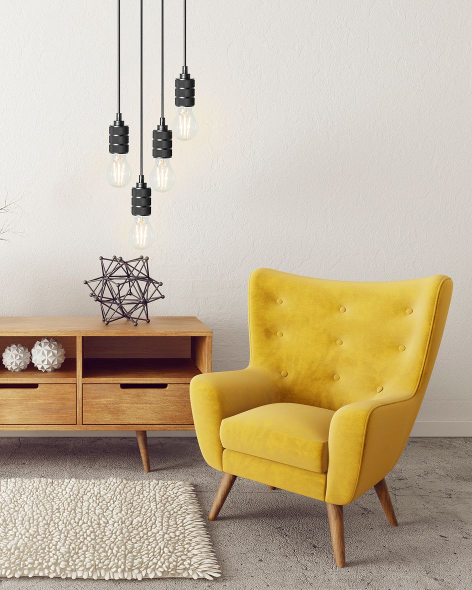 Lampa Sufitowa Wisząca Oprawka  APP345-1CP Chrom