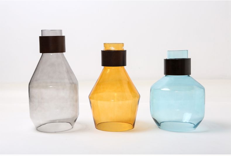 Lampa sufitowa szklana APP435-1CP szara