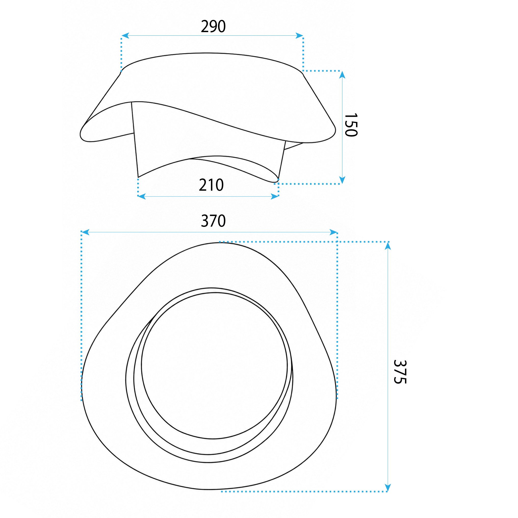 LAMPA SUFITOWA LED PLAFON APP1930-C 40cm WOOD 10