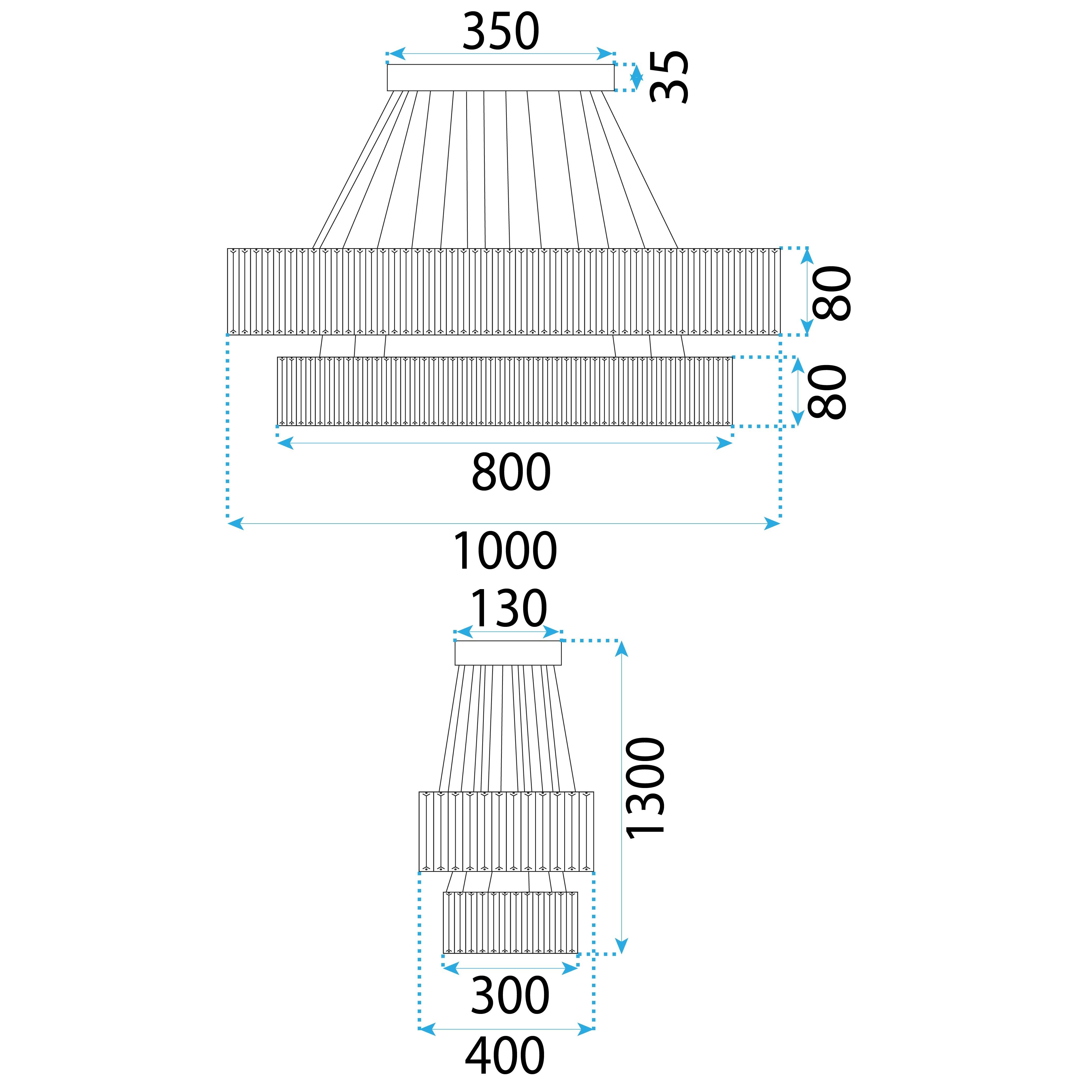 Lampa Sufitowa Wisząca Led App1546-cp2 Chrom 10