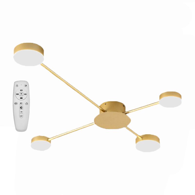 Lampa Sufitowa 4-ramienna Led APP520-4C Złota 1