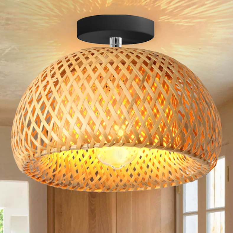Lampa Wisząca Bambusowa APP1638-1CP 5