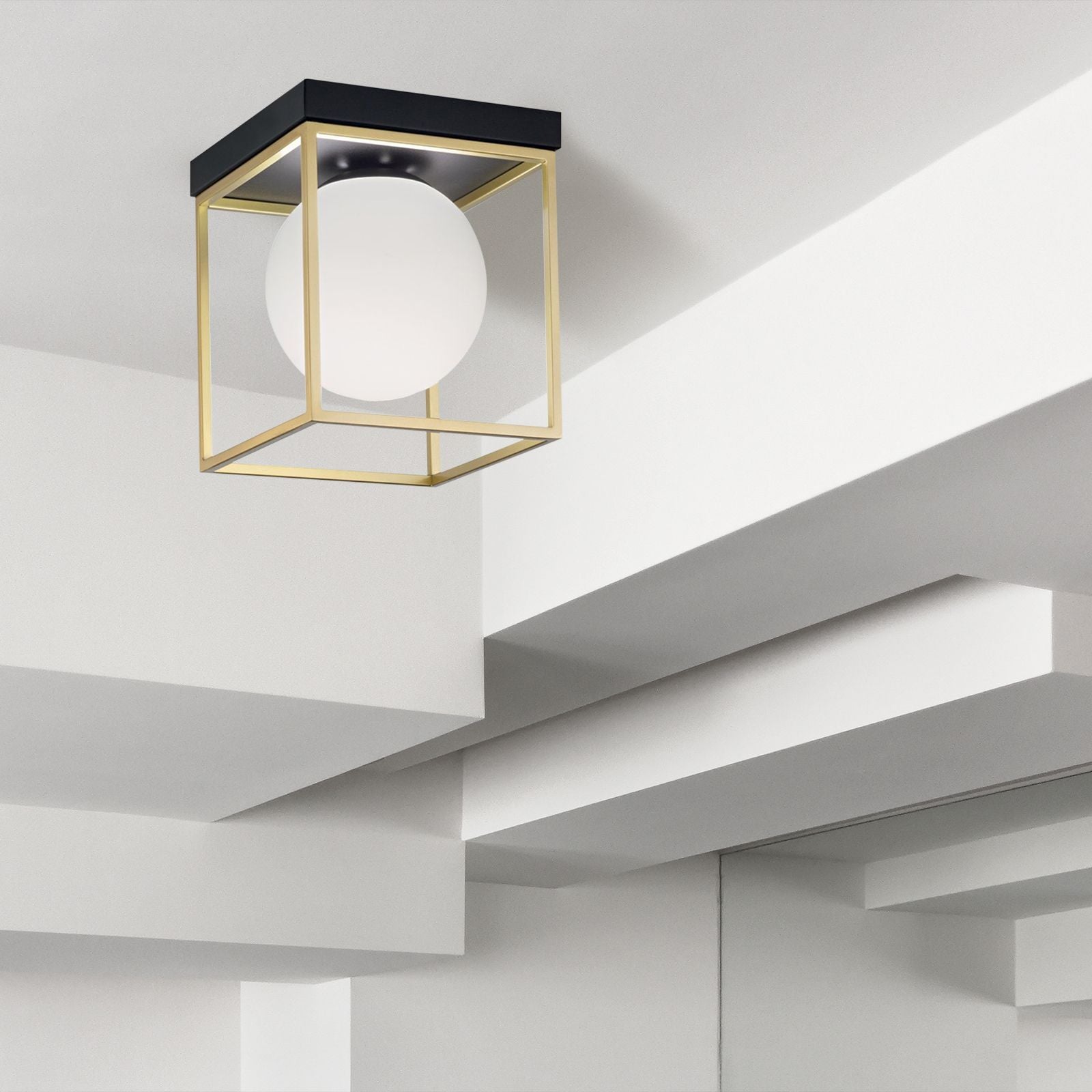 Lampa sufitowa plafon APP1166-1C Gold White