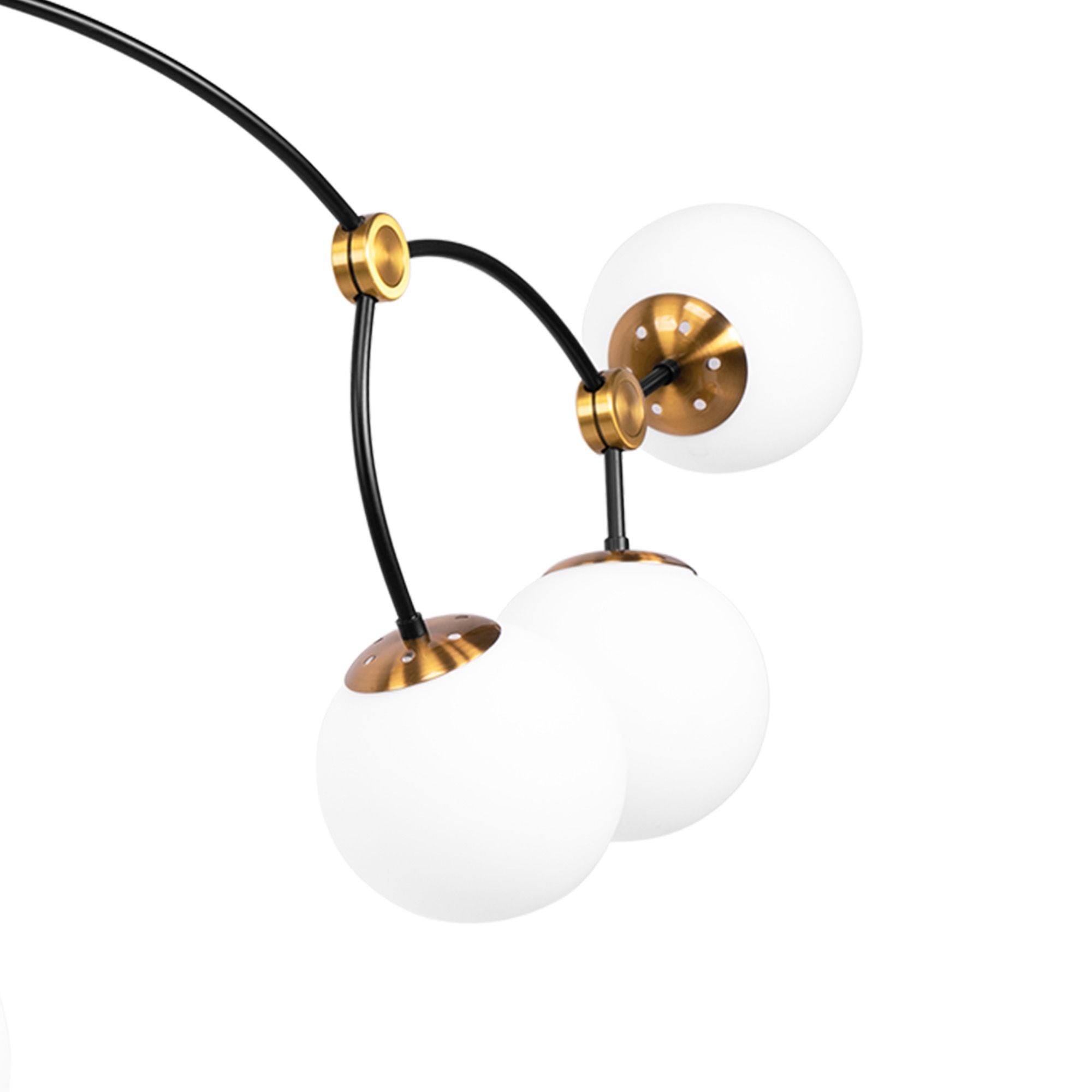 Lampa Wisząca Sufitowa Czarny Mat APP1673-8CP 4