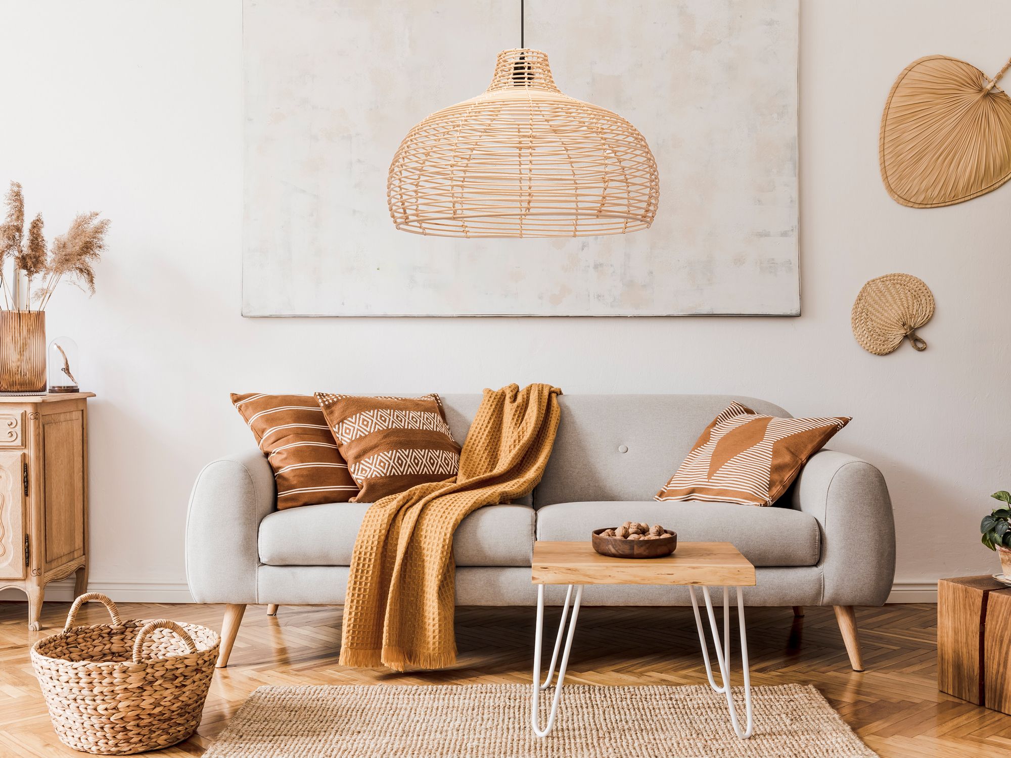 Lampa Sufitowa Wisząca Natural Boho App985-1cp Big