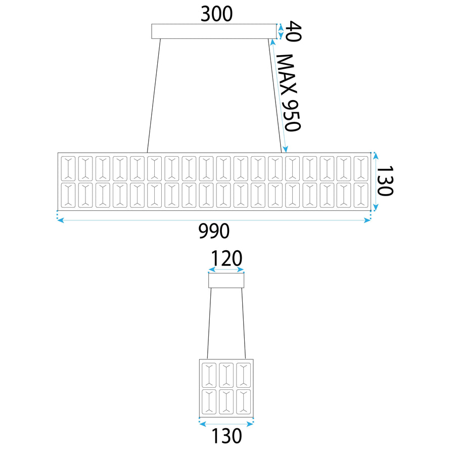 Lampa Sufitowa Wisząca Led App1566-cp Gold 10
