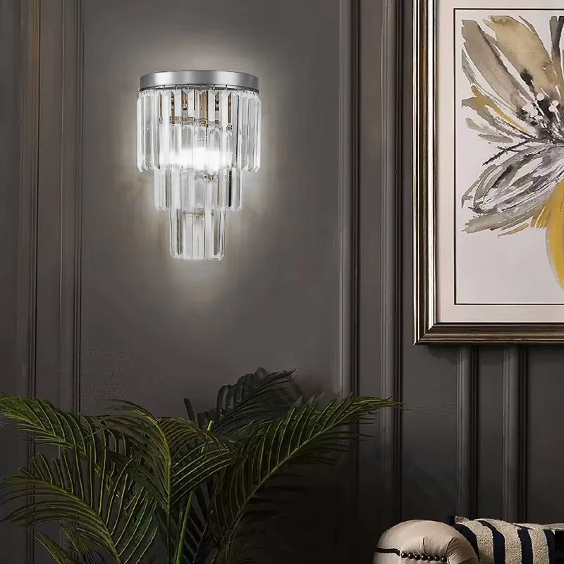 Lampa Kryształowa Kinkiet APP1536-1W Chrom 2