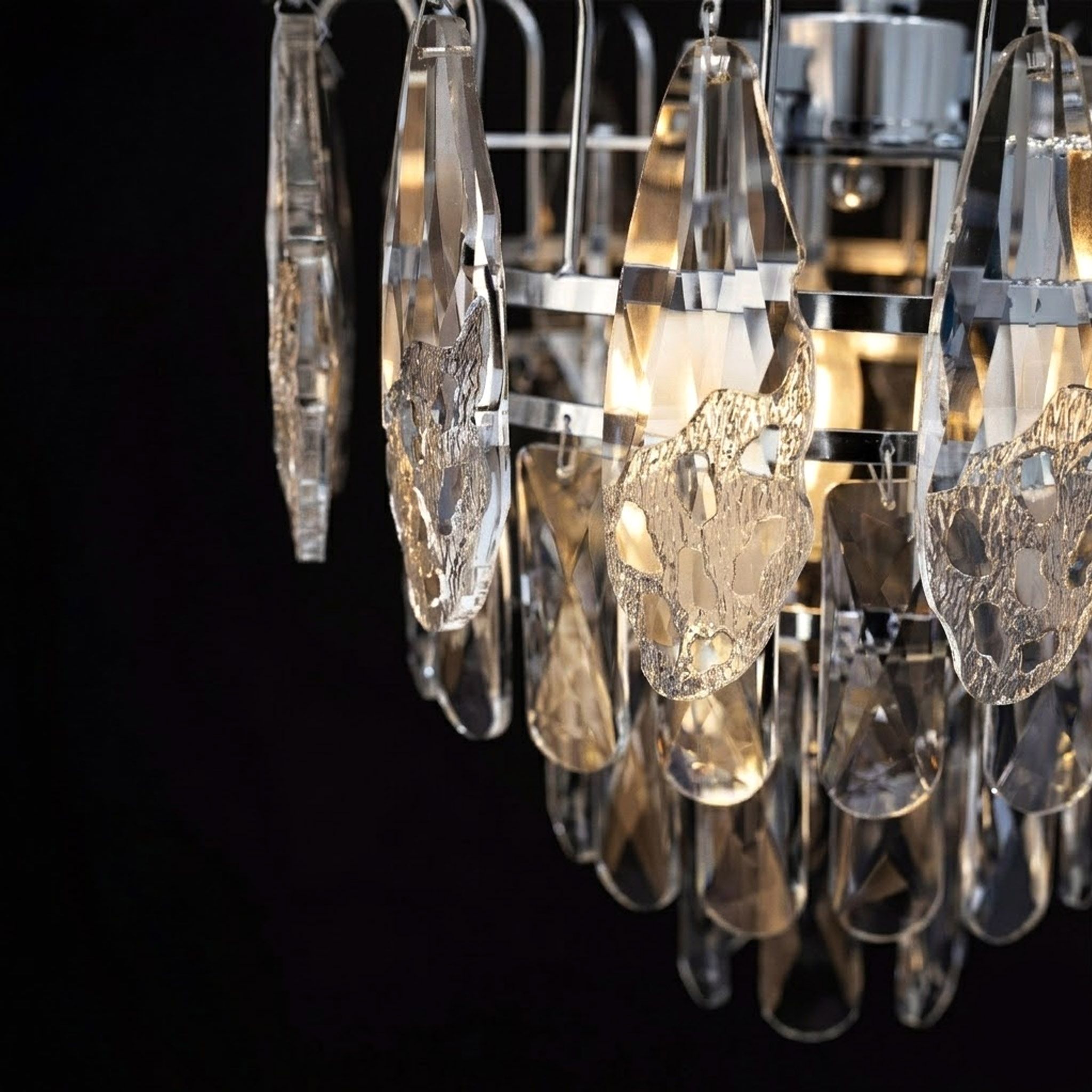 Lampa Wisząca Z Kryształami SWE077-CP 30cm Chrom 5