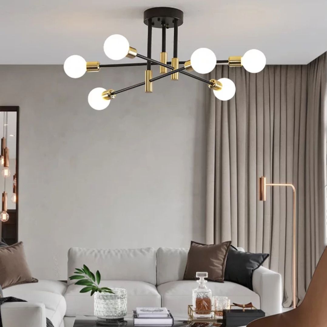 Lampa Sufitowa Wisząca App733-8c Złota