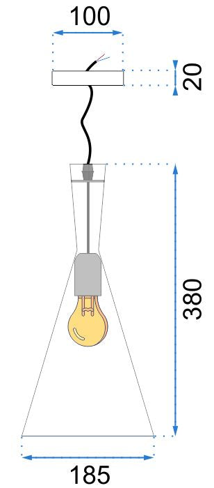 Lampa sufitowa COSTA B Czarna