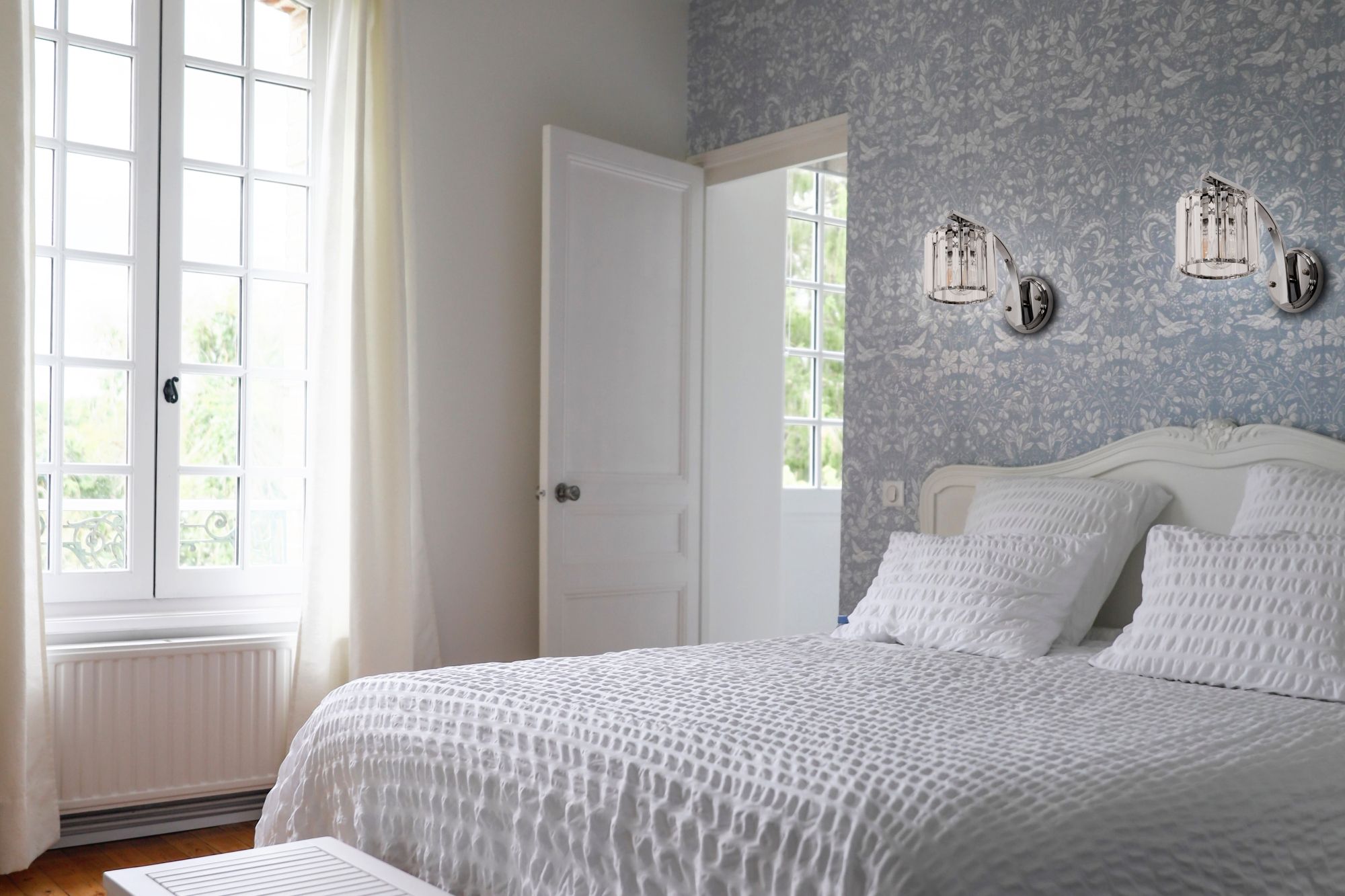 Lampa kinkiet ścienny metalowy kryształ APP509-1W CHROM