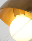 Lampa wisząca sufitowa szklana kula  APP638-1CP złota