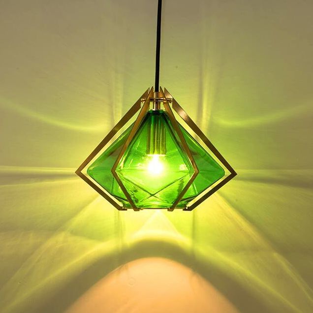 Lampa Sufitowa Wisząca Szklana APP453-1CP