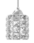 Lampa Sufitowa Kryształ APP727-1CP Srebrna