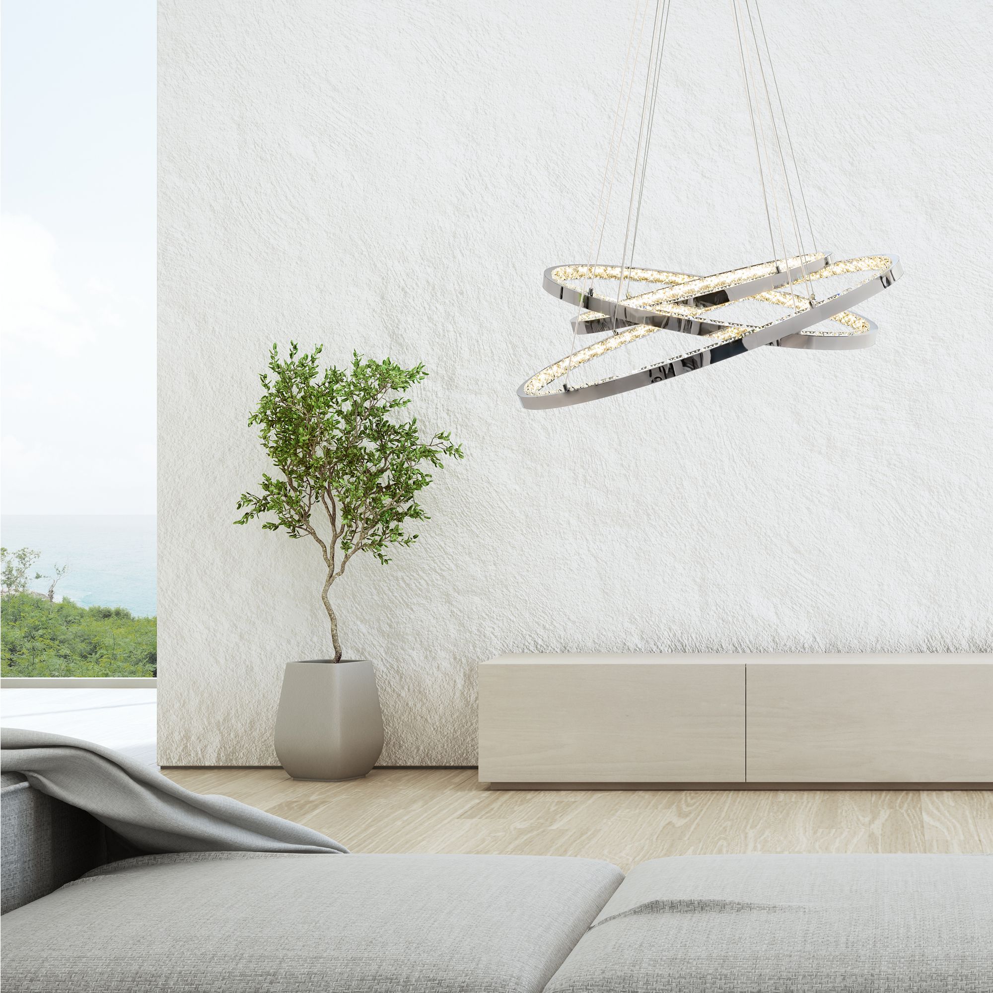 Lampa Kryształowa Wisząca App772-3cp