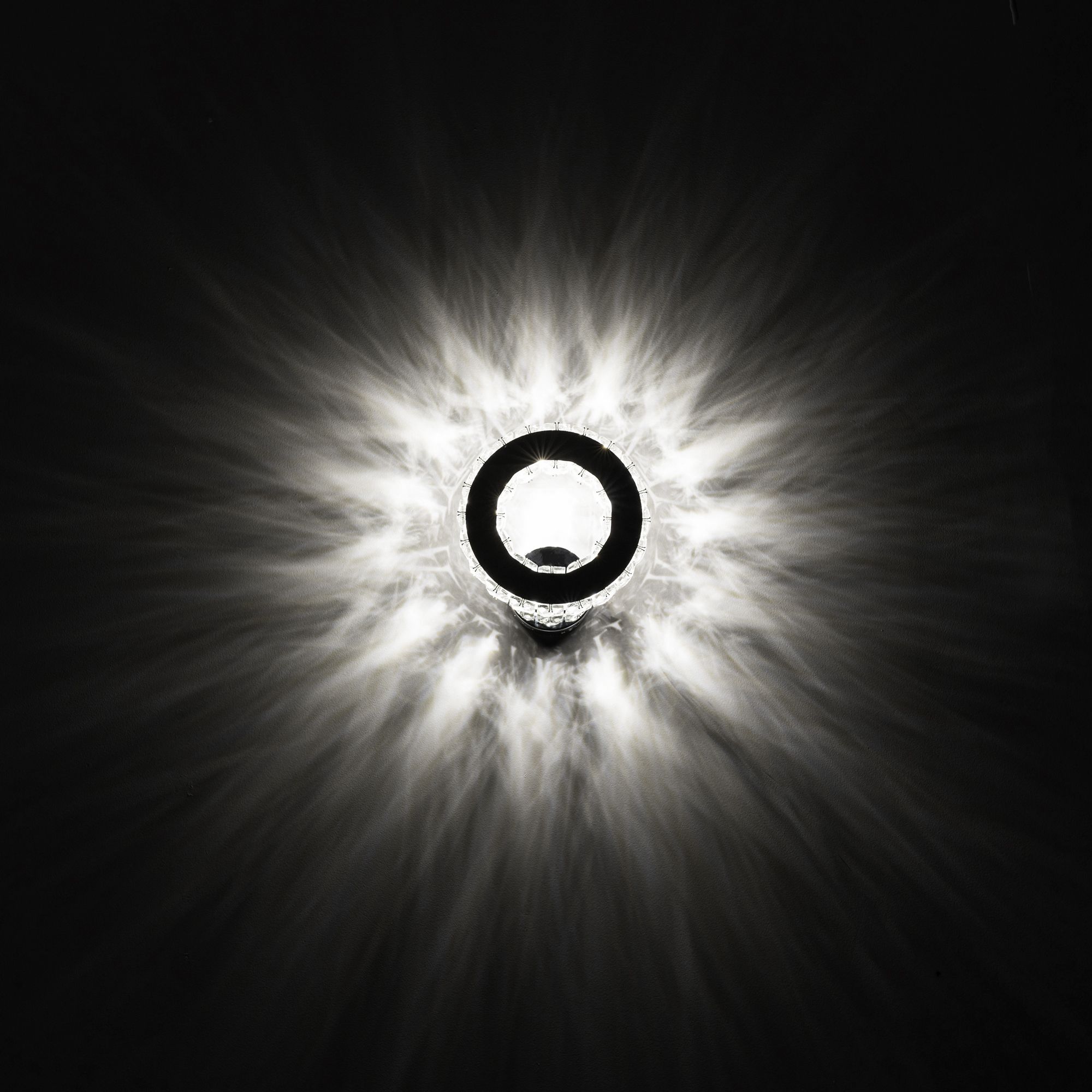 Lampa ścienna kinkiet kryształowy led okrągły APP413-W APP414-W