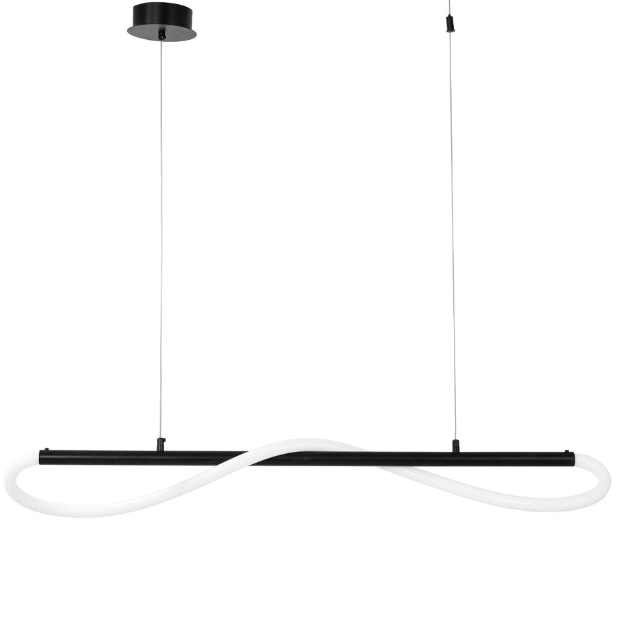 Lampa sufitowa LED APP853-CP Long Czarna