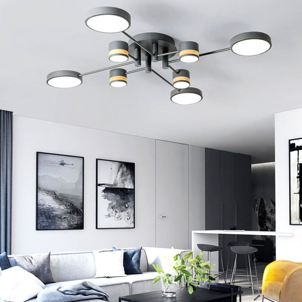 Lampa Sufitowa APP528-8C Szara 6