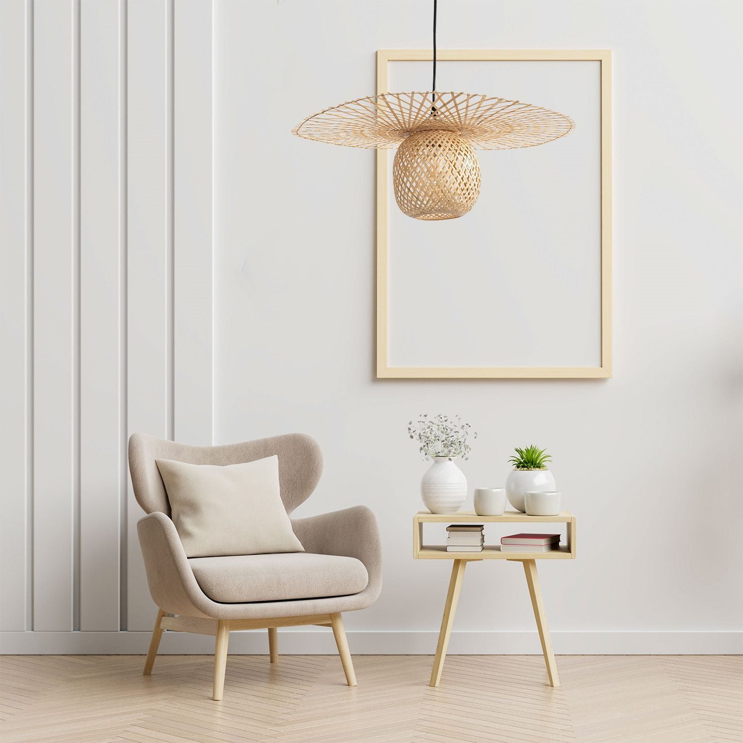 Lampa Sufitowa Wisząca Boho Natural App881-1cp